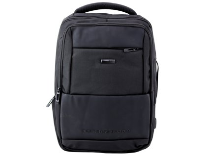 Městský Byznysový Batoh USB Hrudní Pás Černý 26L 45cm