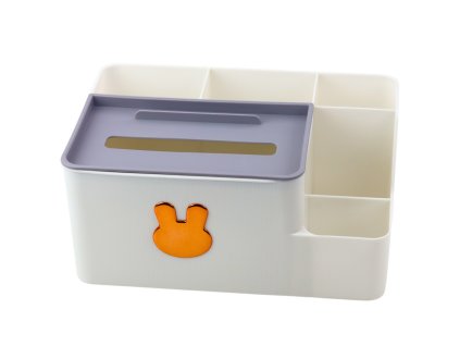 Organizér na stůl s boxem na kapesníky Zlatý Králík Bílý