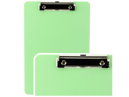 Plastová Desková Podložka s Klipem a Měřítkem A4 Zelená