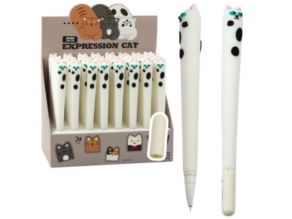 Gelové Pero Kočka Modrý Inkoust Kryt Bílé Skvrny 16,5cm