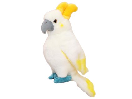 Plyšová Hračka Mazlíček Papoušek Kakadu Bílý 35cm