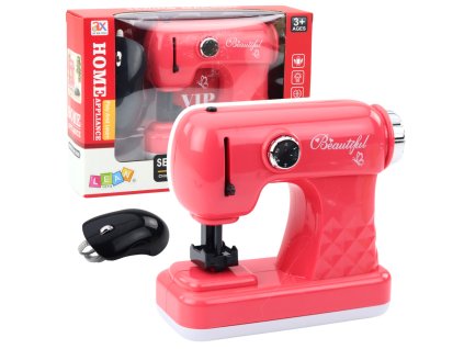 Dětský Růžový Šicí Stroj s Myškou a Světelnými Efekty