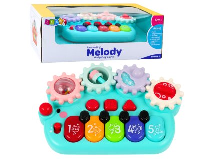 Interaktivní Pianinko Pro Děti Modré Ozubená Kola