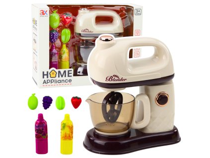 Dětský Kuchyňský Robot Mixér Owoce Šťávy Světla Zvuky Bílý