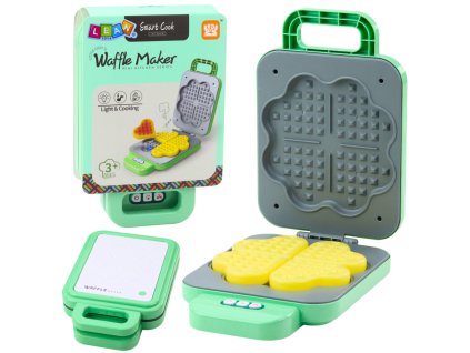 Dětský Hračkový Vaflovač Na Baterie Světla Opékání Zelený