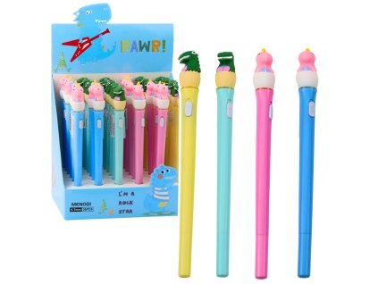 Svítící Pero Dinosaur ve Vejci Modrý Inkoust 0.7mm Mix