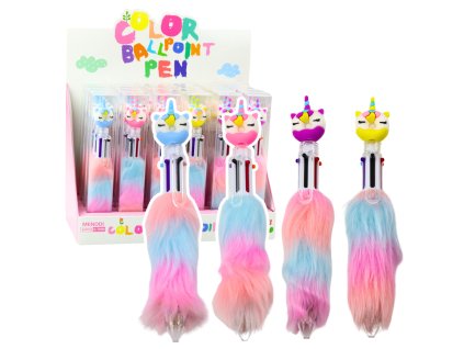 Unicorn Peračník S Chlupatým Přívěskem Donut Barevný 0.7mm Mix