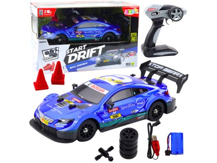 Závodní Auto Pro Drift RC Modré 30 km/h 1:16