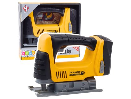 Dětská Aku Přímočará Pila s LED Světlem Žlutá