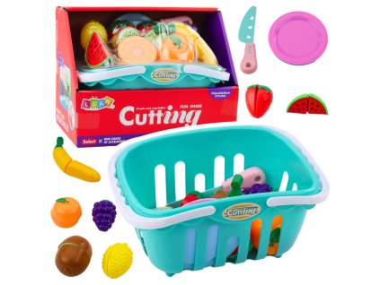 Sada Ovoce K Krájení Na Suchý Zip Talířky Nůž Košík