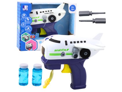 Bublifuková pistole Letadlo ke šroubování Tekutiny Šroubovák 2v1