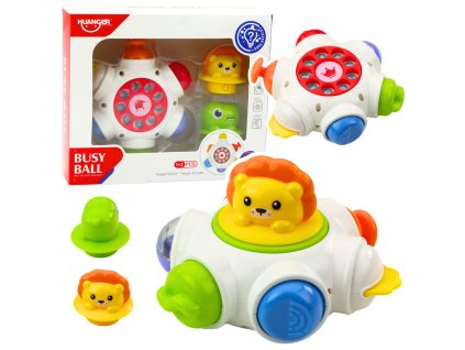 Interaktivní Hračka Pro Batolata UFO Se Lvem a Krokodýlem