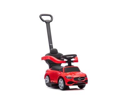 Mercedes 3v1 Odrážedlo s Tlačítkem Červené