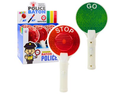 Dětský Policajní Signál Taliř Stop/Go S Podsvícením