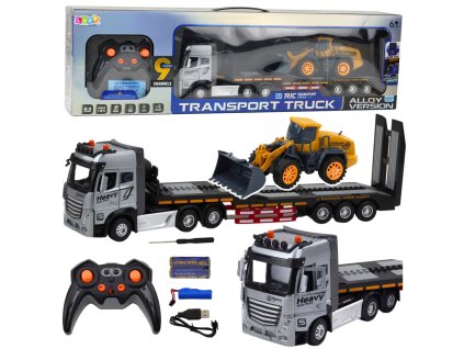 RC Nákladní Vůz s Bagrem – Světlo, Zvuk, 1:24