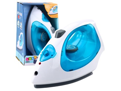 Dětská hračka žehlička Pára Světlo Zvuky Modrá