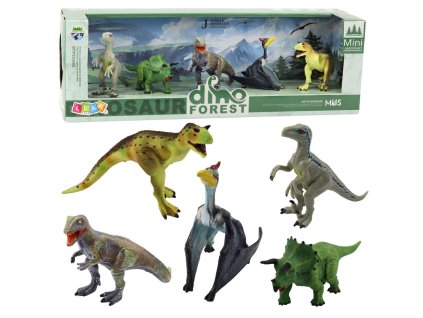 Sada Realistických Figurek Dinosaurů Les 5ks
