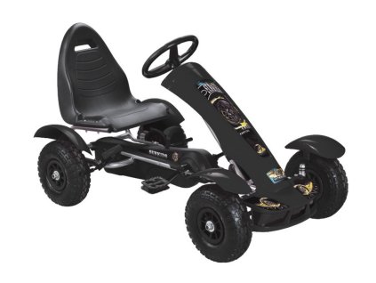 Šlapací Gokart F618 Černý