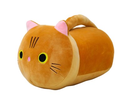 Plyšová Hračka Přitulný Kočka S Dlouhým Ocasem Rezavá 40cm