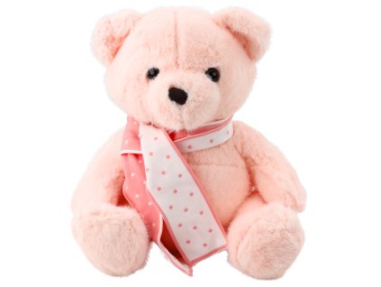 Plyšová Hračka Medvídek S Šálkem Růžový 35cm