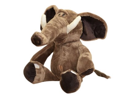 Plyšová Mazlivá Hračka Slon S Velkými Ušima Hnědý 22cm
