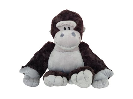 Plyšová Hračka Mazlík Gorila Tmavě Šedá 22cm