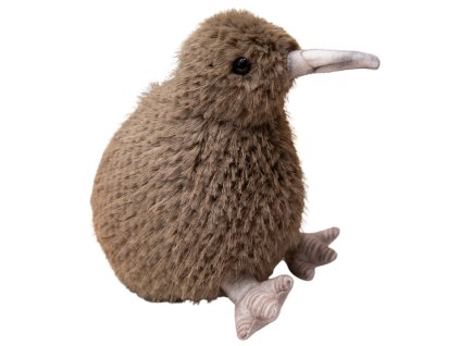Kiwi Plyšový Pták Hračka Mazlíčkový Polštářek Tmavohnědý 21cm