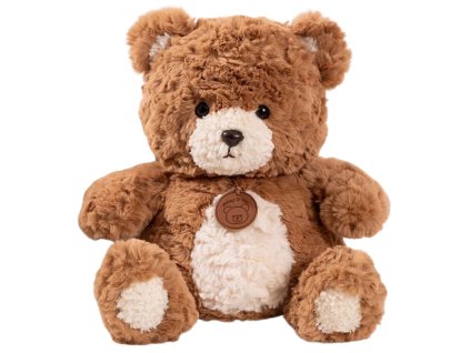 Plyšový Medvídek s Medailonkem Hnědý 25cm