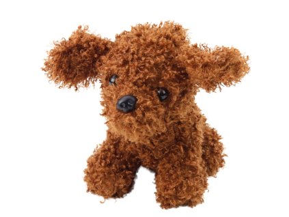 Plyšová Hračka Mazlík Pejsek Pudl Miniaturní Hnědý 20cm