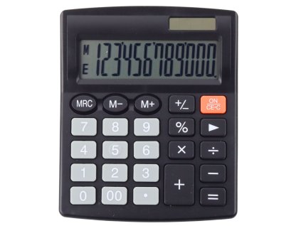 Kancelářská a Školní Klasická Kalkulačka 8-Místná LCD Solární Černá