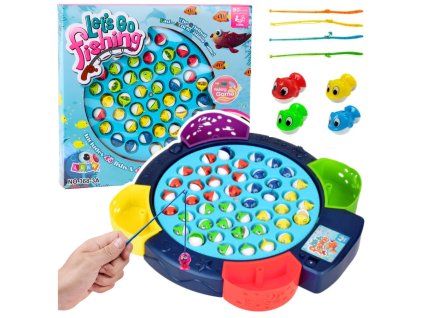 Interaktivní Dovednostní Hra Na Baterie Chytání Ryb Modrá