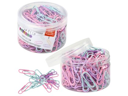 Sada v krabičce Barevné kancelářské sponky 160 ks