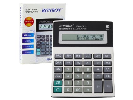 Kancelářská Kalkulačka Ronbon KK-8875-12 Velký Displej 12-Ciferný