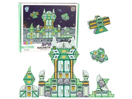 Magnetické Kostky Kosmos Vesmírná Stanice 4D 108ks