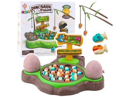 Hra Dovednosti Lov Prehistorických Zvířat Magnetickými Udicemi se Zvuky