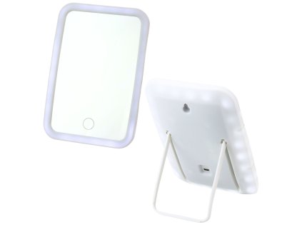 Bezdrátové Kosmetické Zrcátko LED Podsvícené Bílé