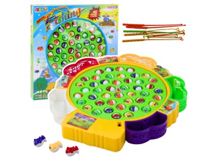 Rodinná hbitostní hra Rybaření Chytání Ryb 45 Ryb 5 Rybářských Prutů