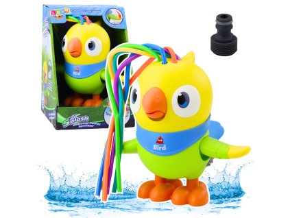 Vodní Hračka Fontána Papoušek Pohyblivé Prvky Žlutá