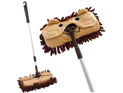 Dětský Mop s Teleskopickou Rukojetí Zvířátko Hnědý