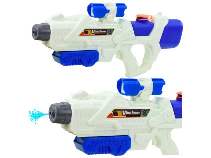 Mechanická Vodní Pistole Bílomodrá 600ml