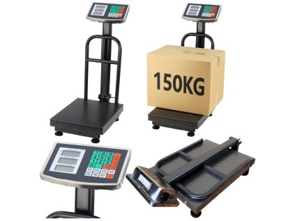 Elektronická platformová váha LCD s přesností do 20g 150kg