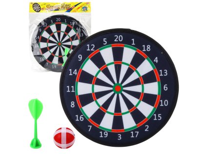 Klasická šipková terč s míčkem a šipkou na suchý zip