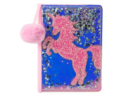 Jednorožcový Zápisník s Holografickým Efektem a Konfetami A5, 80 Listů