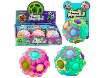Magický Fluorescenční Logický Míč S Výčnělky 7cm Mix