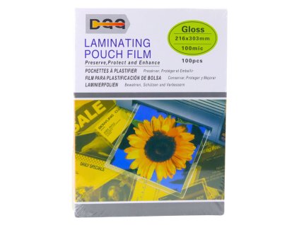 Lesklá Laminovací Fólie A4 216x303mm 100mic 100ks