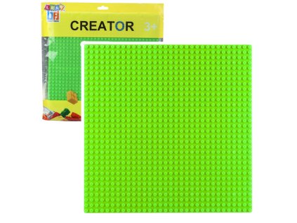 Stavební Deska pro Kostky Zelená 25,5x25,5 cm