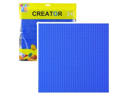 Stavební Deska pro Stavební Kostky Modrá 25,5x25,5 cm