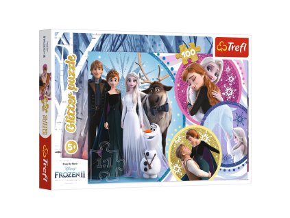 Puzzle - 100 Glitter - V záři lásky - Disney Frozen 2 Trefl 14817