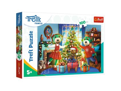 Puzzle - 100 - VÁNOCE Zimní Treflíci - Trefl 16459