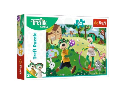 Puzzle 30 dílků - Aktivní den - Rodina Trefliků Trefl 18287